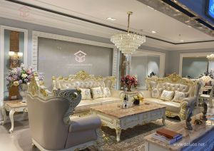 Sofa Phong Cách Hoàng Gia, Dát Vàng