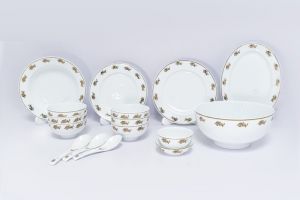 Bộ Đồ Ăn Sứ Cao Cấp vẽ Hoa Dâm Bụt