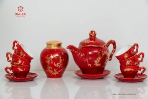 Bộ Trà Bình An Hồng Ngọc (Ruby) 